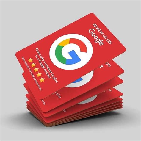 google reviews nfc card|custom Google review nfc card.